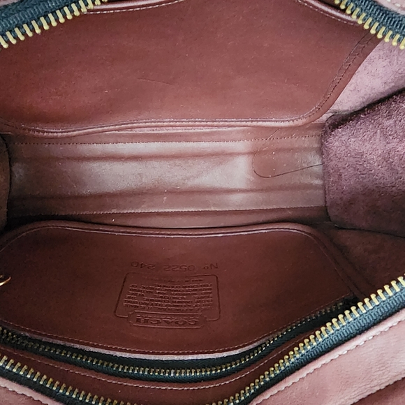 Vintage COACH Brighton Bag Burgandy - Picture 8 of 13